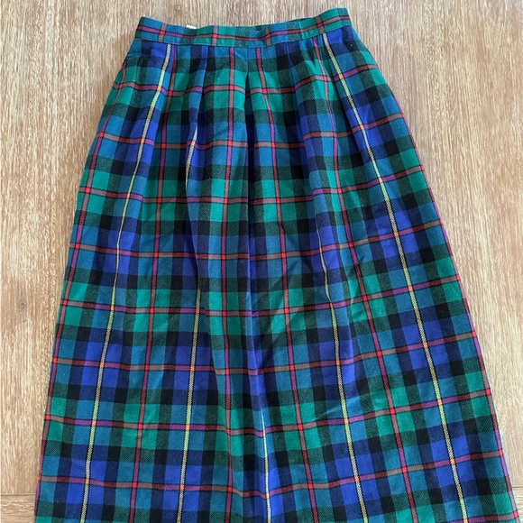 Vintage J.G. Hook Women’s Tartan Plaid Wool Midi Skirt - Picture 10 of 14